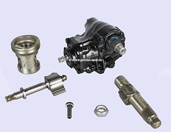 STUURINRICHTING SERVO W126 <br></b> GERENOVEERD MET NIEUWE ORIGINELE ONDERDELEN VAN MERCEDES